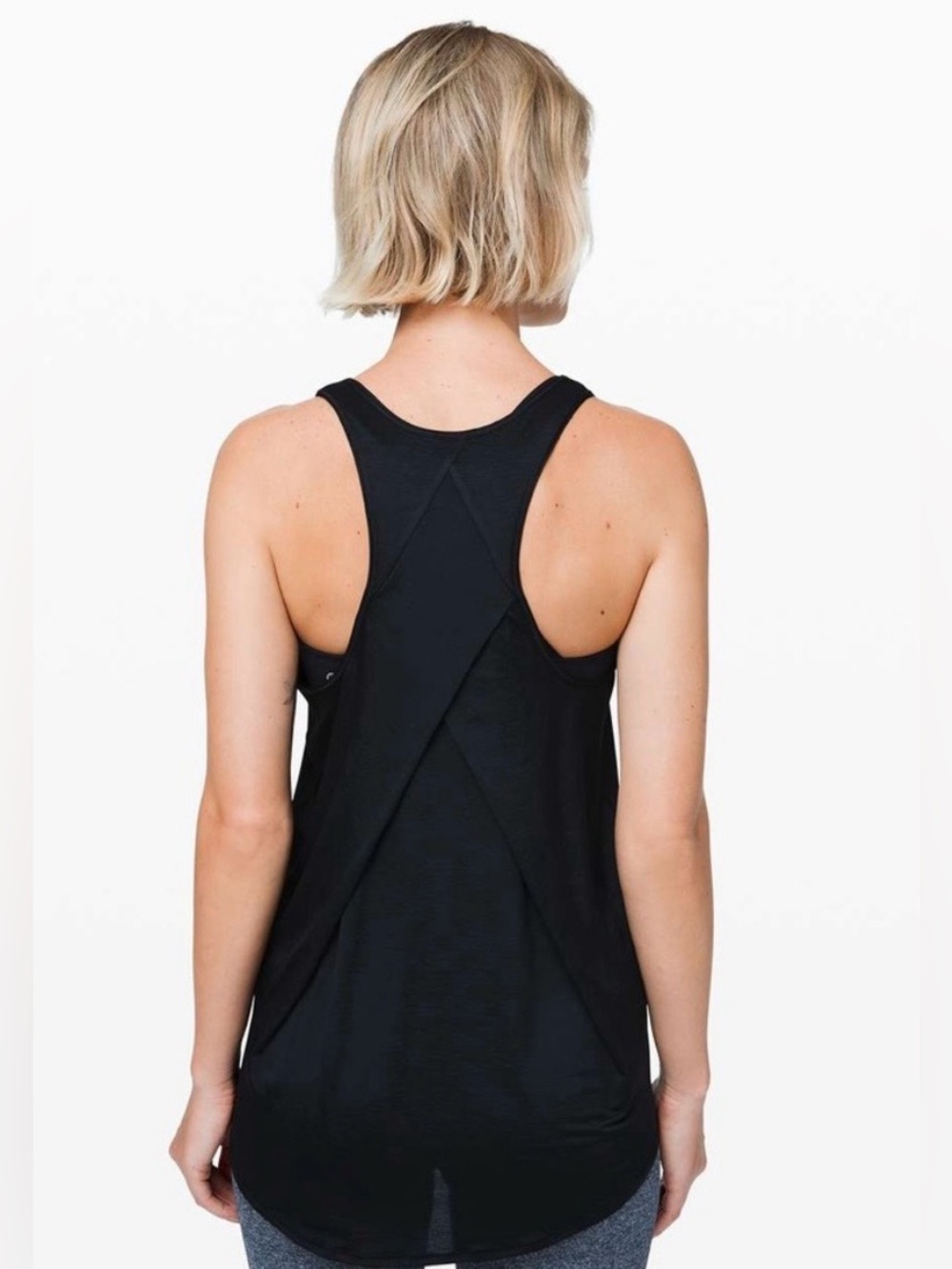 lululemon athletica Black Racerback Twist-Back Tank Top